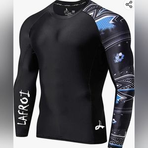 NWOT- LAFROI Men's Long Sleeve Dry Fit Shirt. LARGE